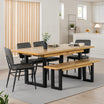 Vienna Oak Extending Dining Table (140cm-180cm)