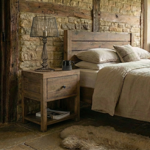 Montreal 1 Drawer Bedside Table