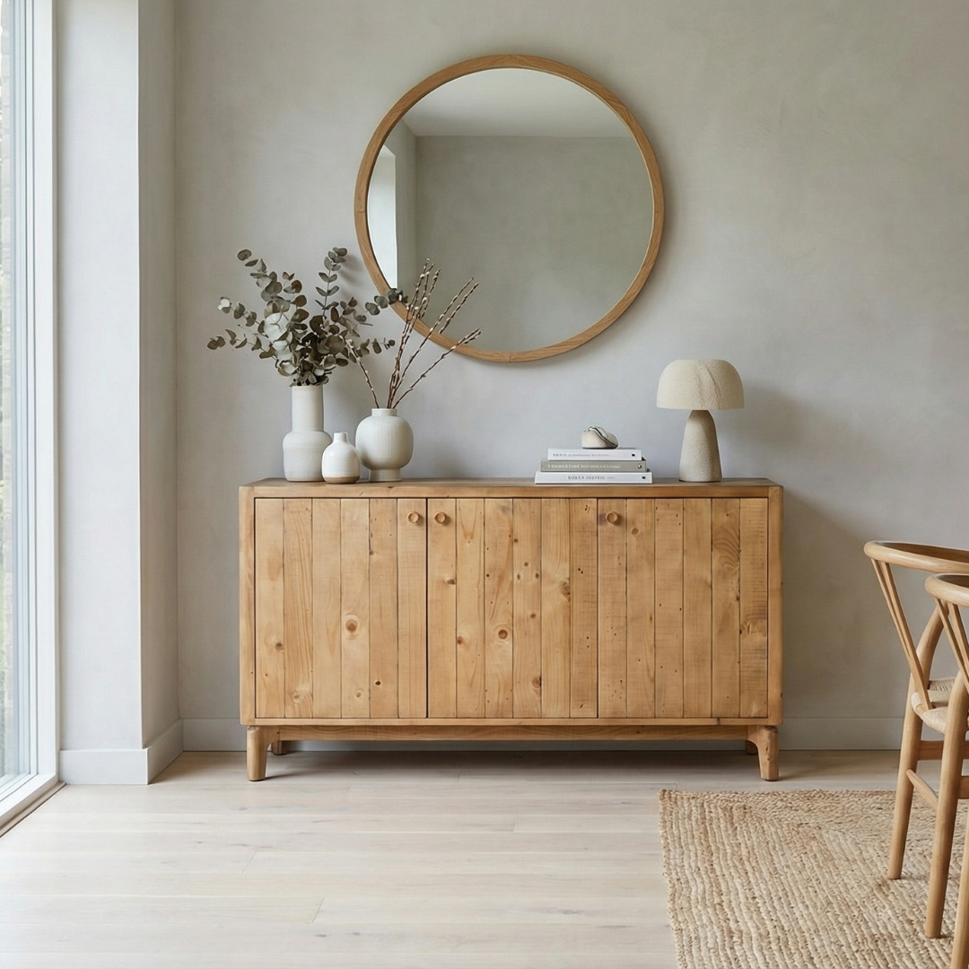 Scandi 3 Door Sideboard