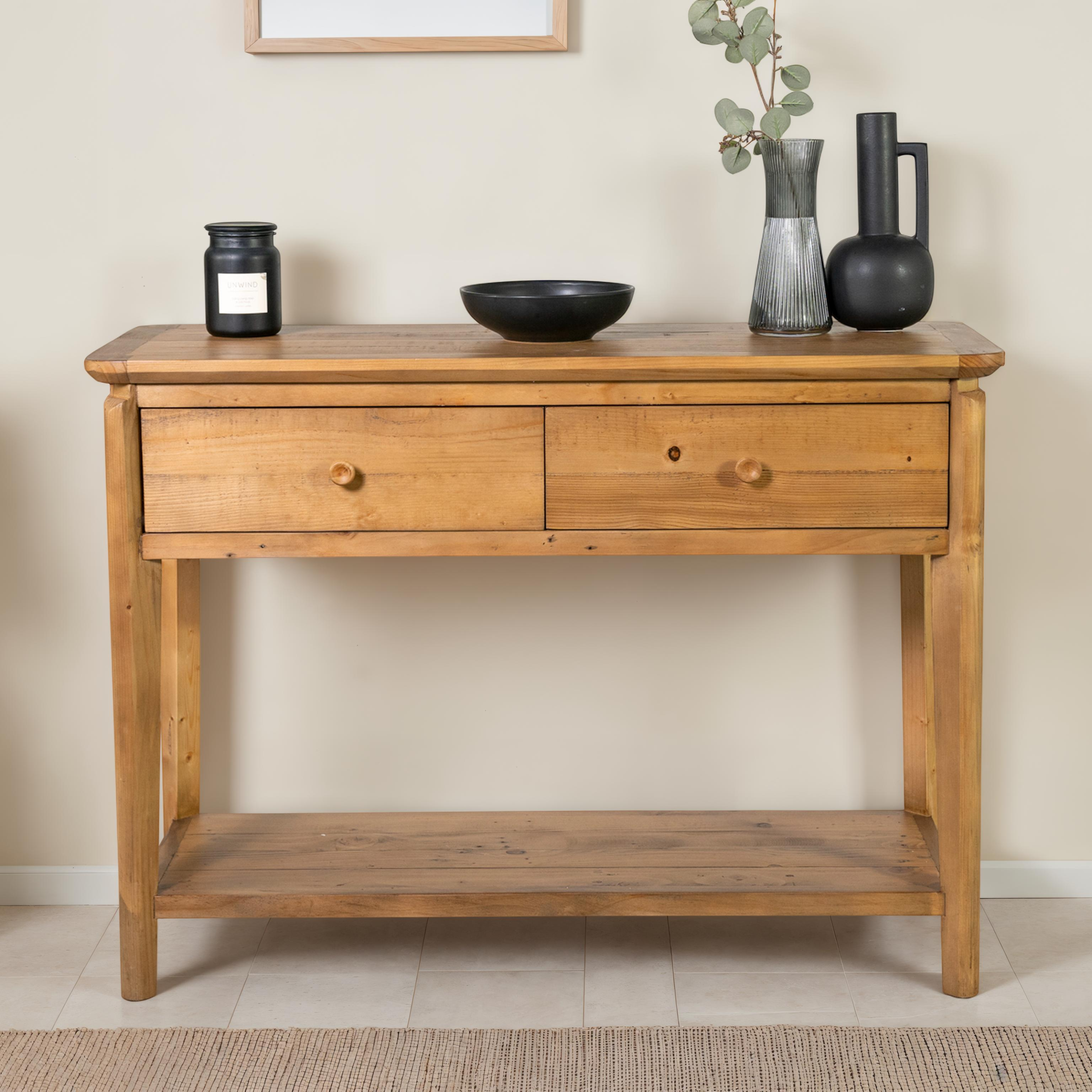 2 Drawer console table