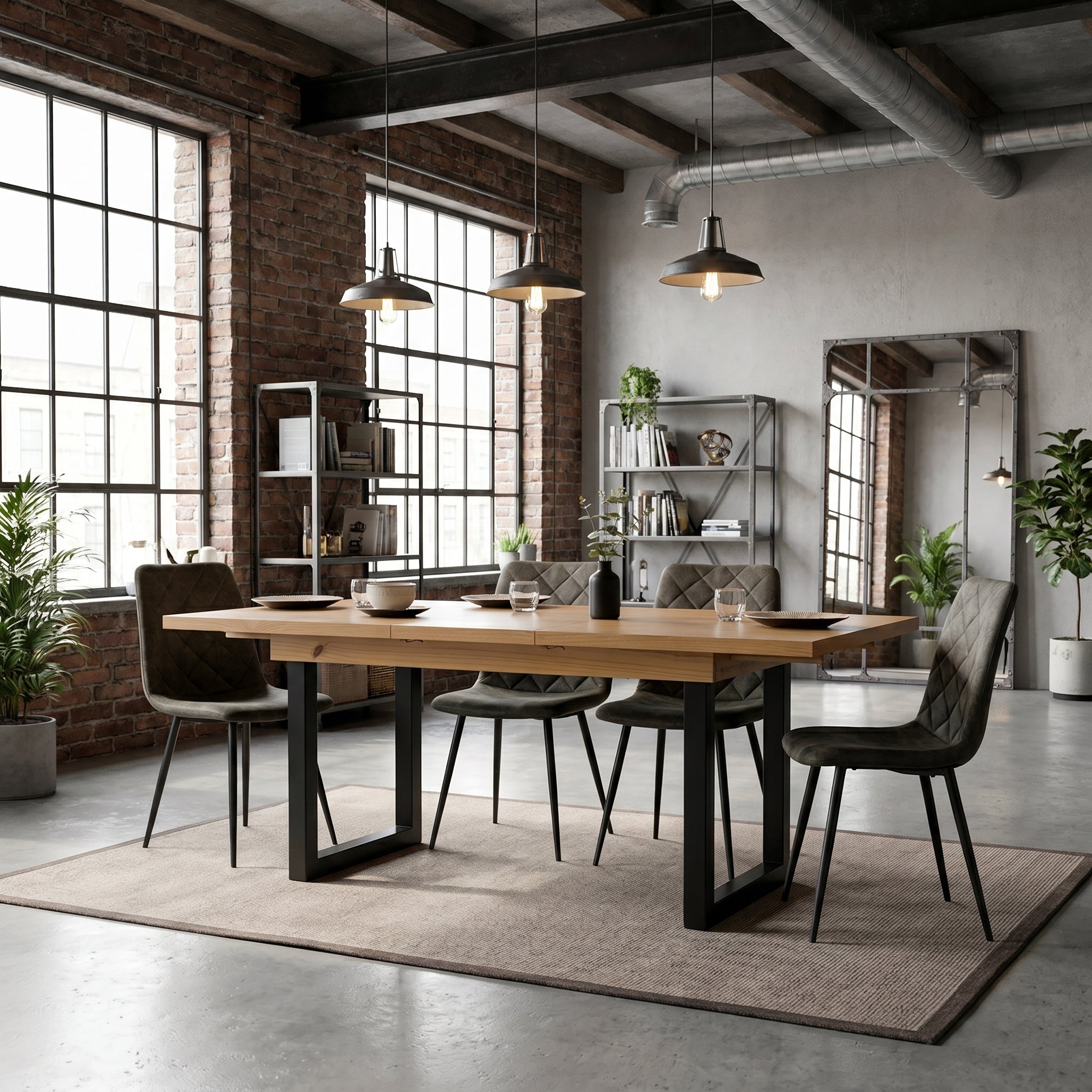 Vienna Oak Extending Dining Table
