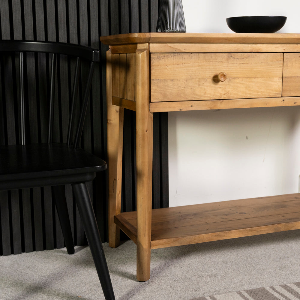 Scandi 2 Drawer Console Table