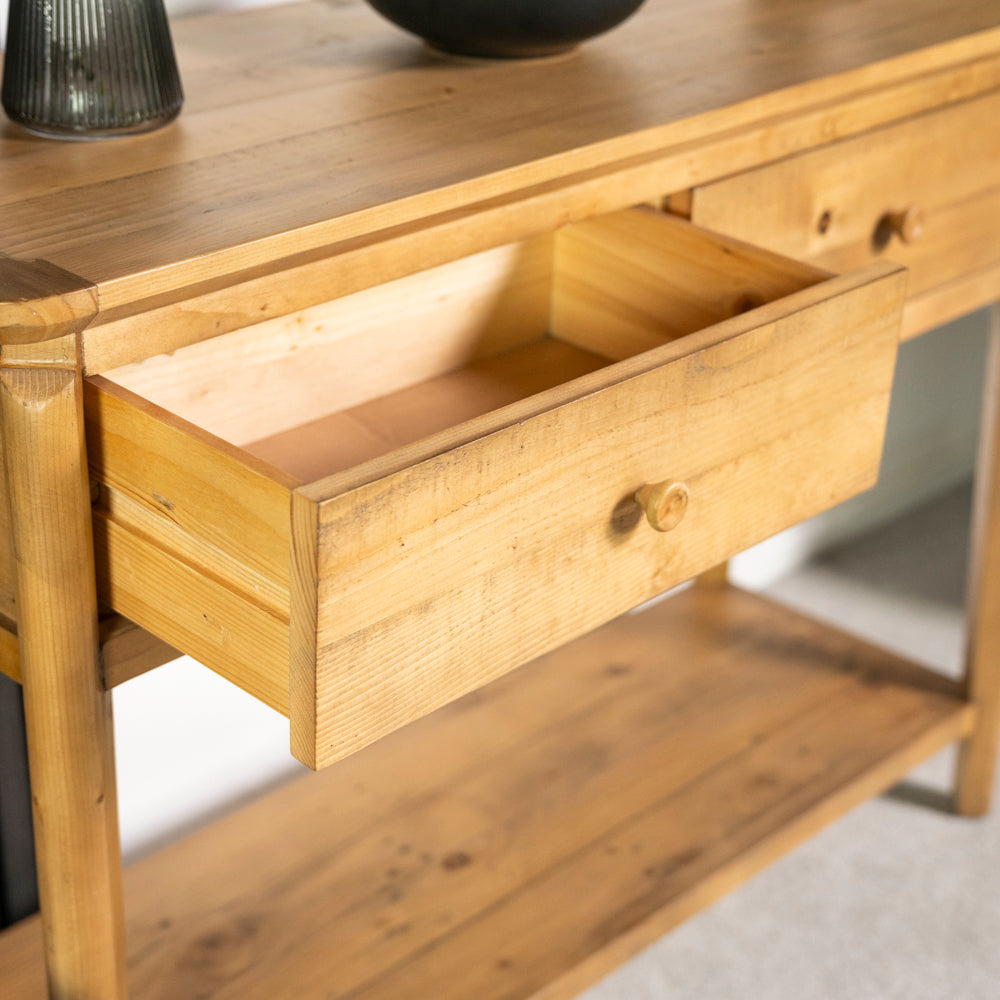 Scandi 2 Drawer Console Table