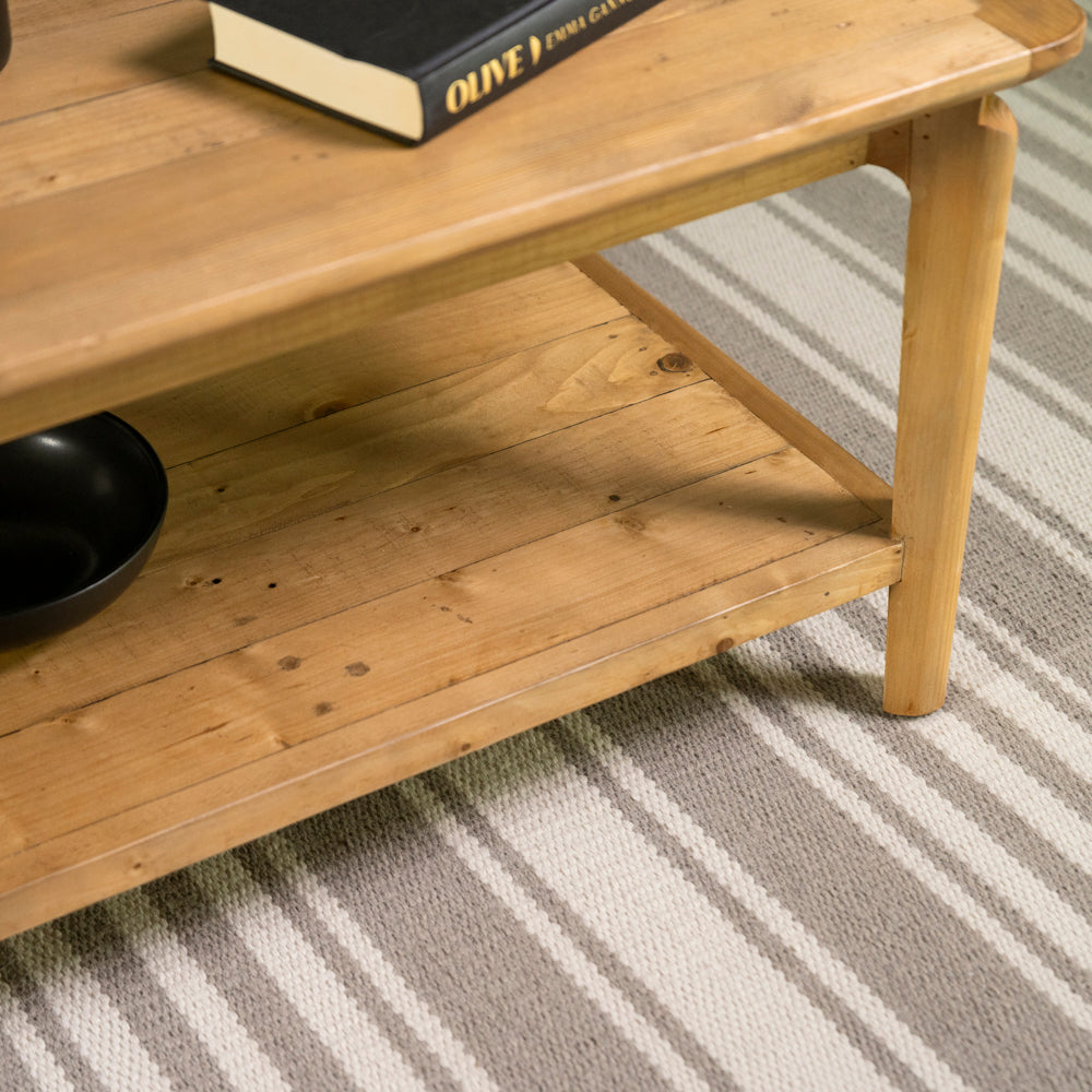 Scandi Coffee Table With Shelf