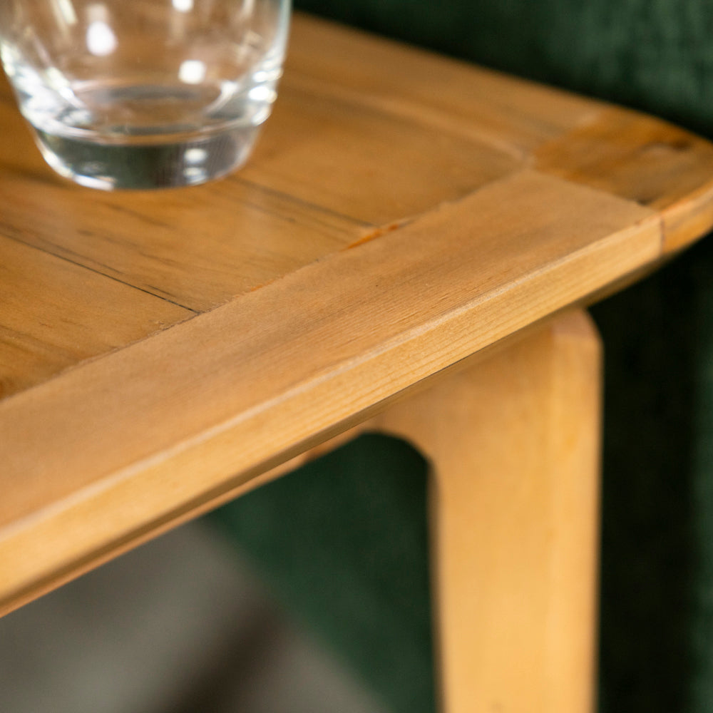 Scandi Lamp table With Shelf