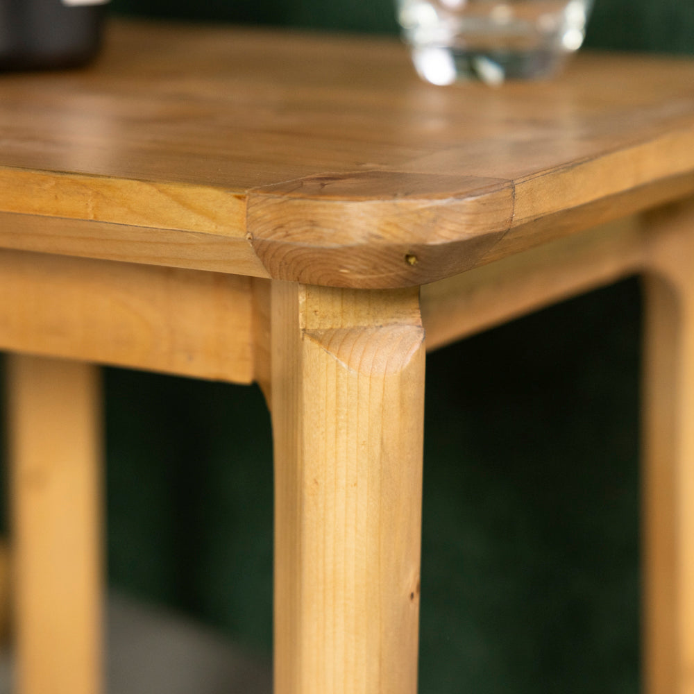 Scandi Lamp table With Shelf