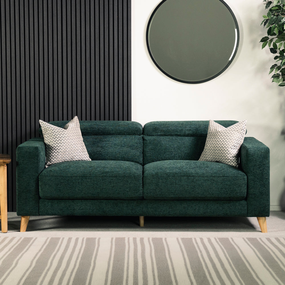 Olive 3 Seater Ratchet Headrest Sofa