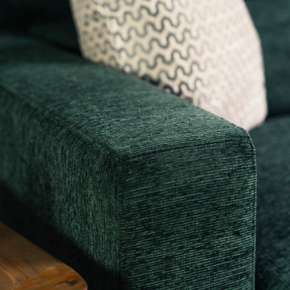 Olive 3 Seater Ratchet Headrest Sofa