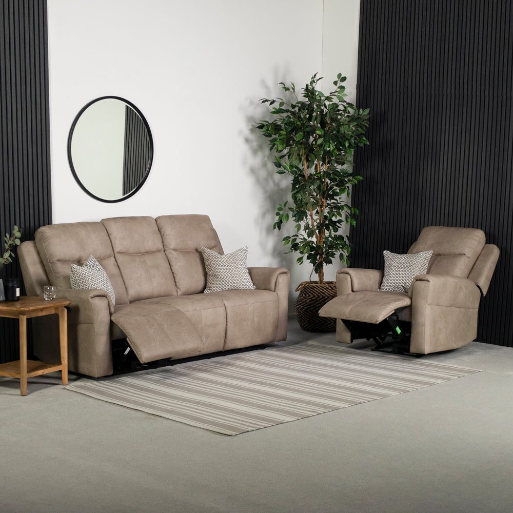 Charlie 3 Seater Power Recliner Sofa