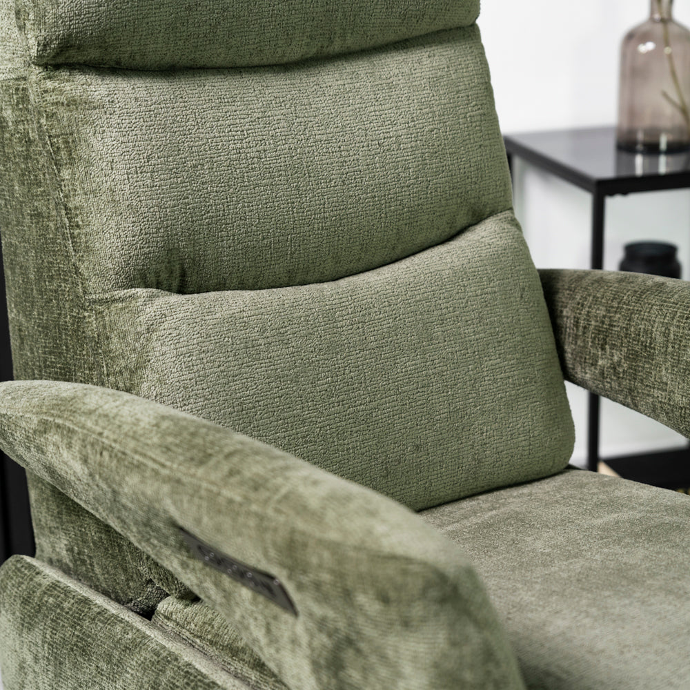 Bali Swivel Power Recliner Chair (Sage Green)