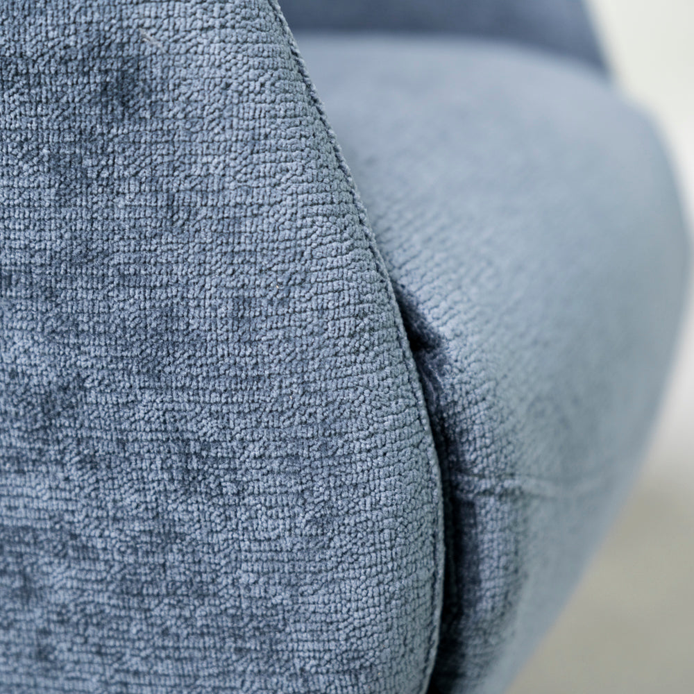 Bali Swivel Power Recliner Chair (Navy Blue)