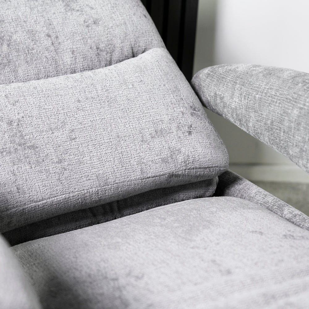 Bali Swivel Power Recliner Chair (Light Grey)