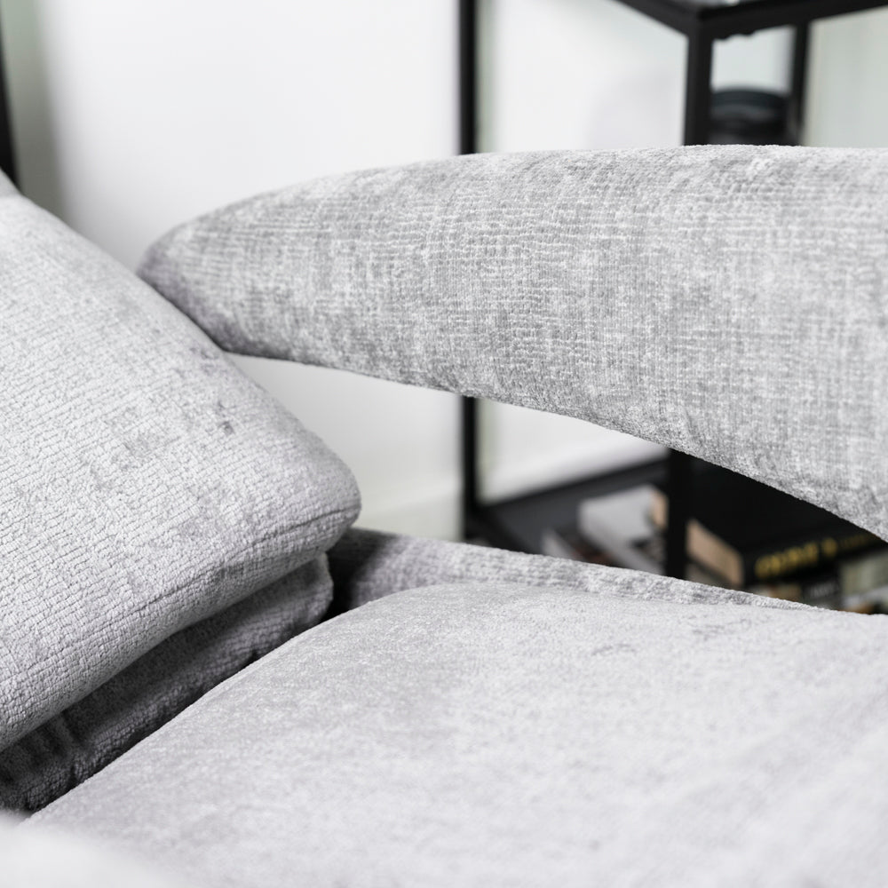 Bali Swivel Power Recliner Chair (Light Grey)