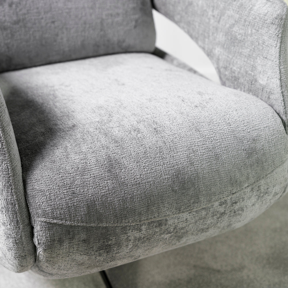 Bali Swivel Power Recliner Chair (Light Grey)