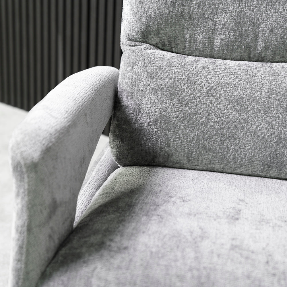 Bali Swivel Power Recliner Chair (Light Grey)