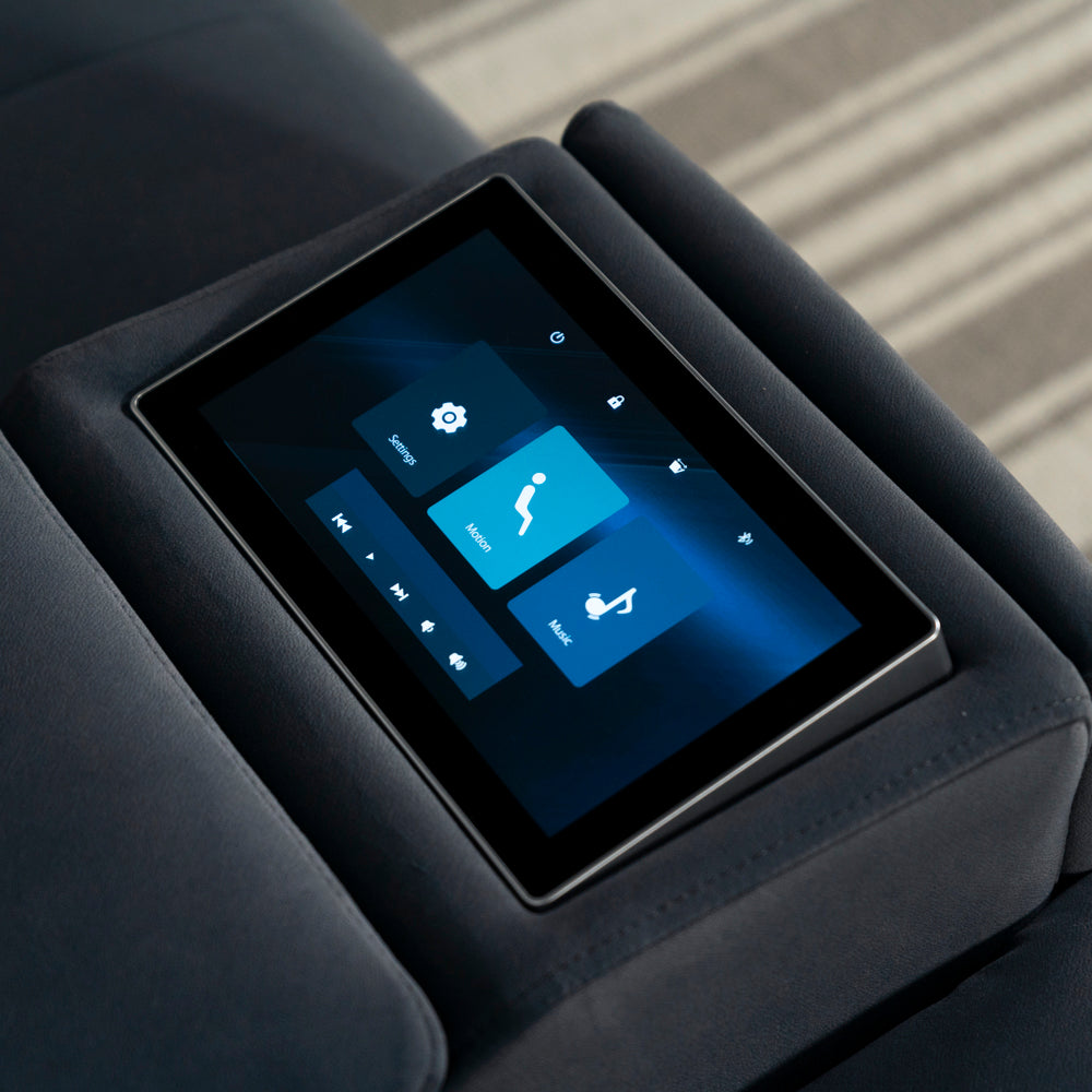 Optima 3 Seater Recliner Power Headrest Tilt With Sofa Screen