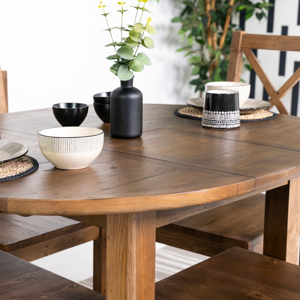 Brooklyn Round Extendable Dining Table