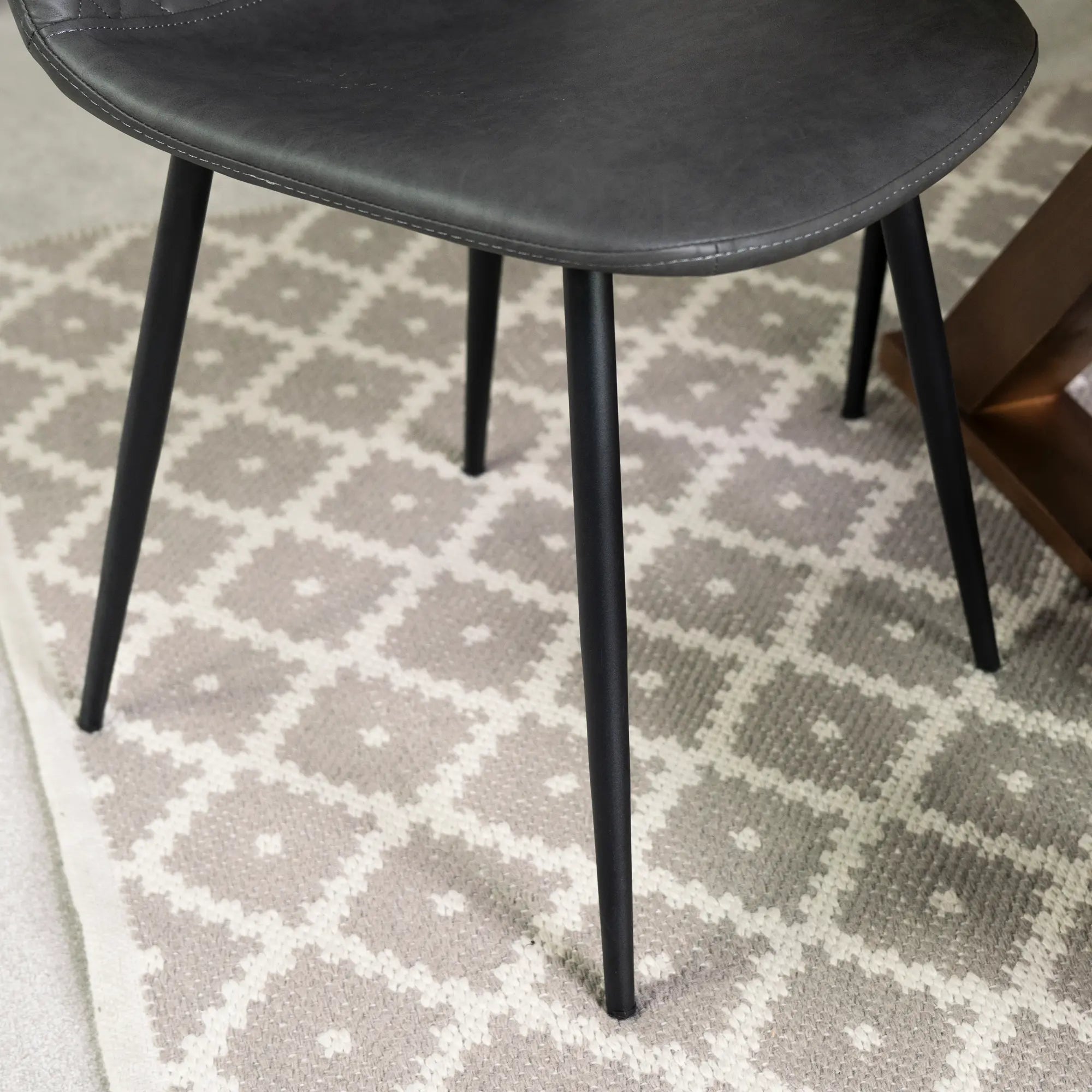 Dallas Charcoal Dining Chair Set Of 2