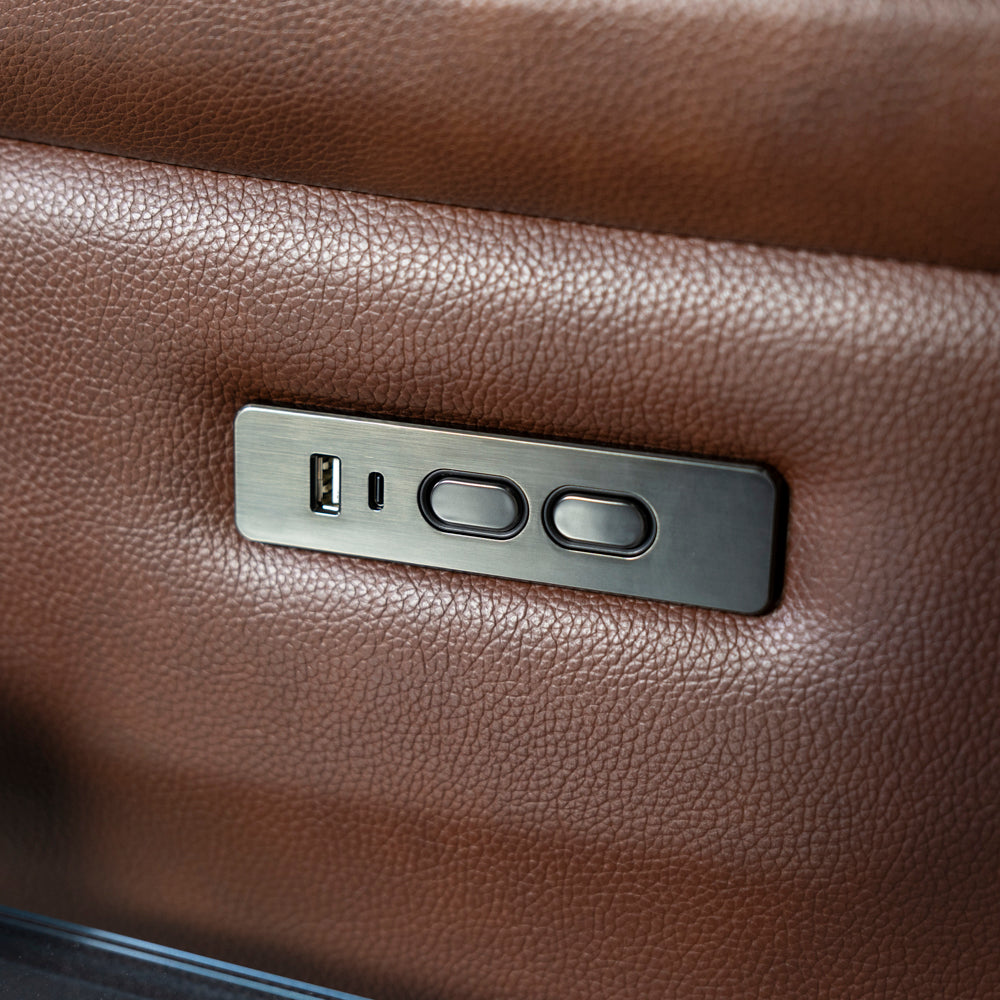 New Hampshire 3 Seater Leather Power Recliner Sofa