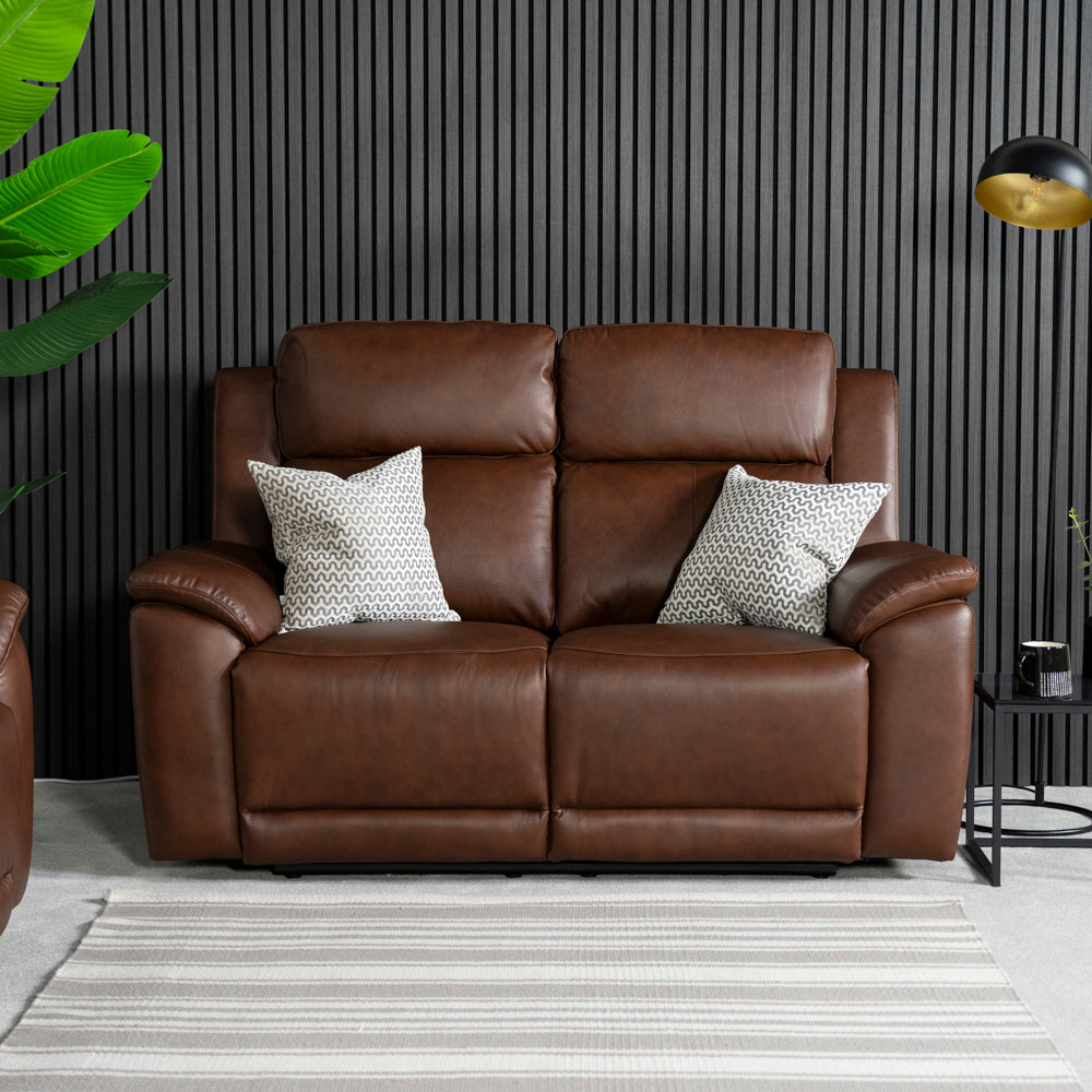 New Hampshire 2 Seater Leather Power Recliner Sofa