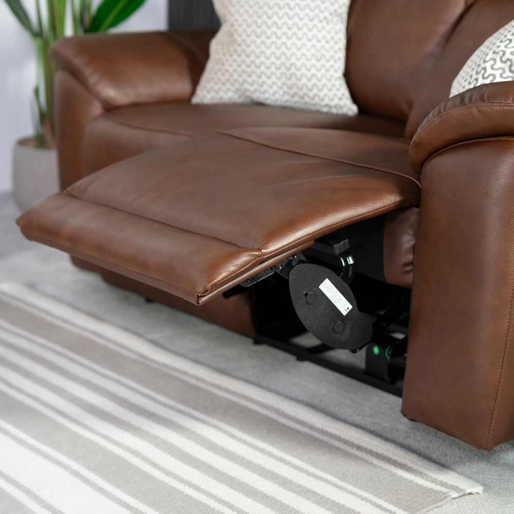 New Hampshire 2 Seater Leather Power Recliner Sofa