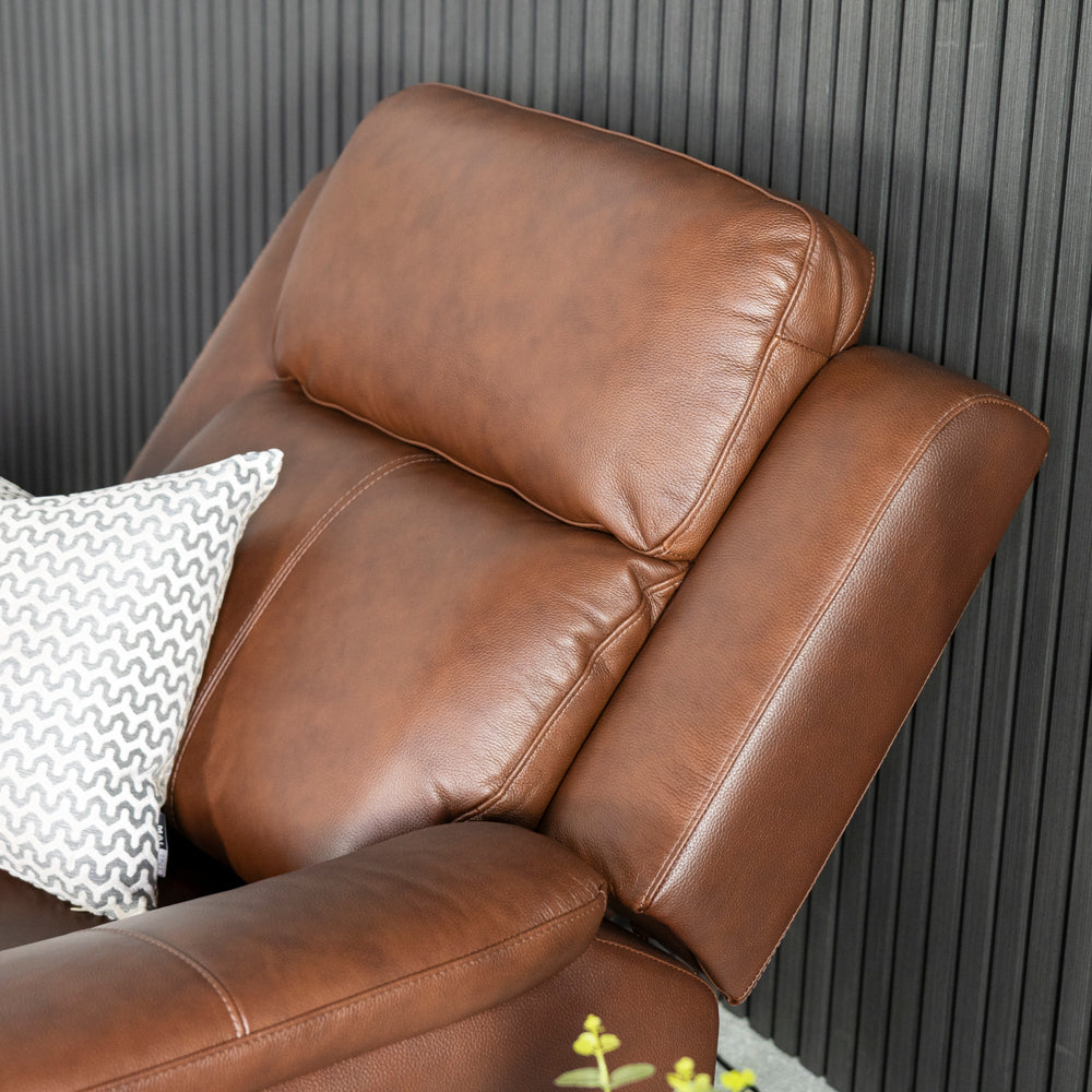 New Hampshire Leather Power Recliner Chair