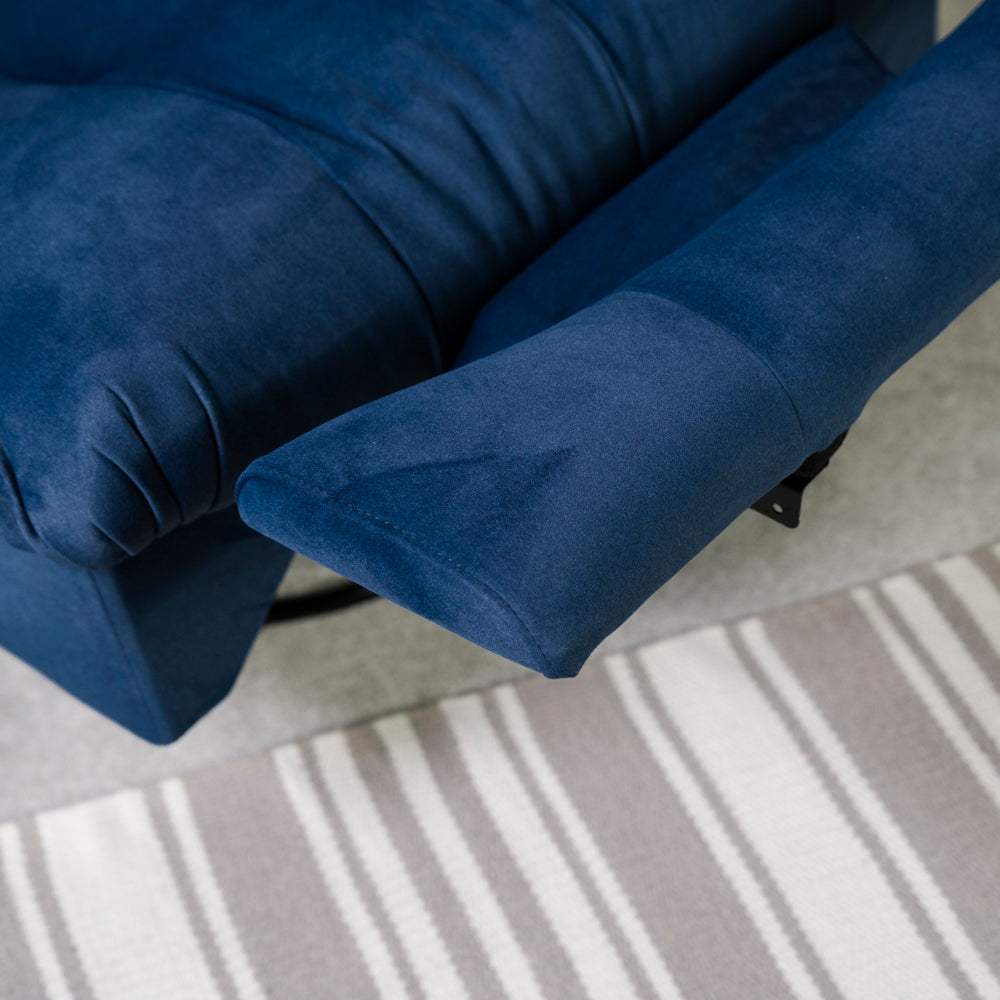 Chill Swivel Rocker Power Recliner Chair - Blue