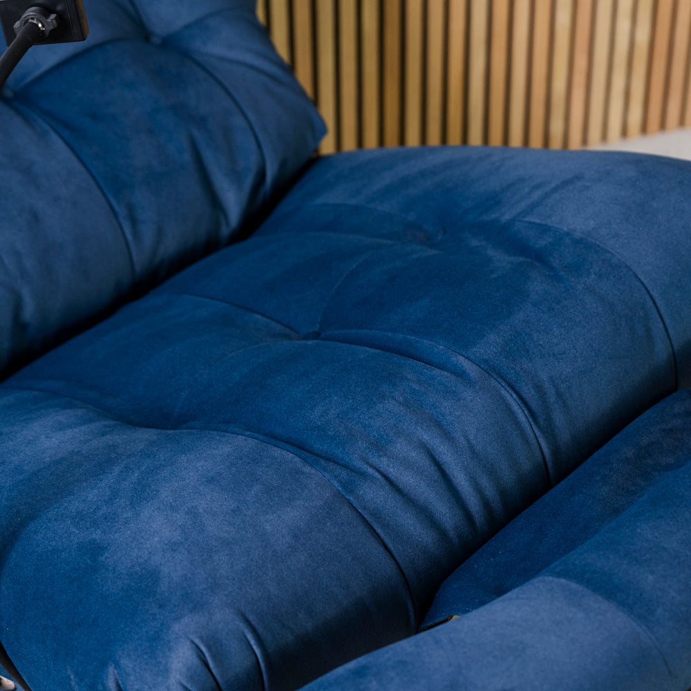 Chill Swivel Rocker Power Recliner Chair - Blue