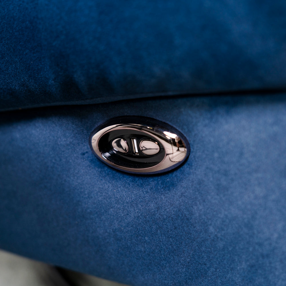 Chill Swivel Rocker Power Recliner Chair - Blue