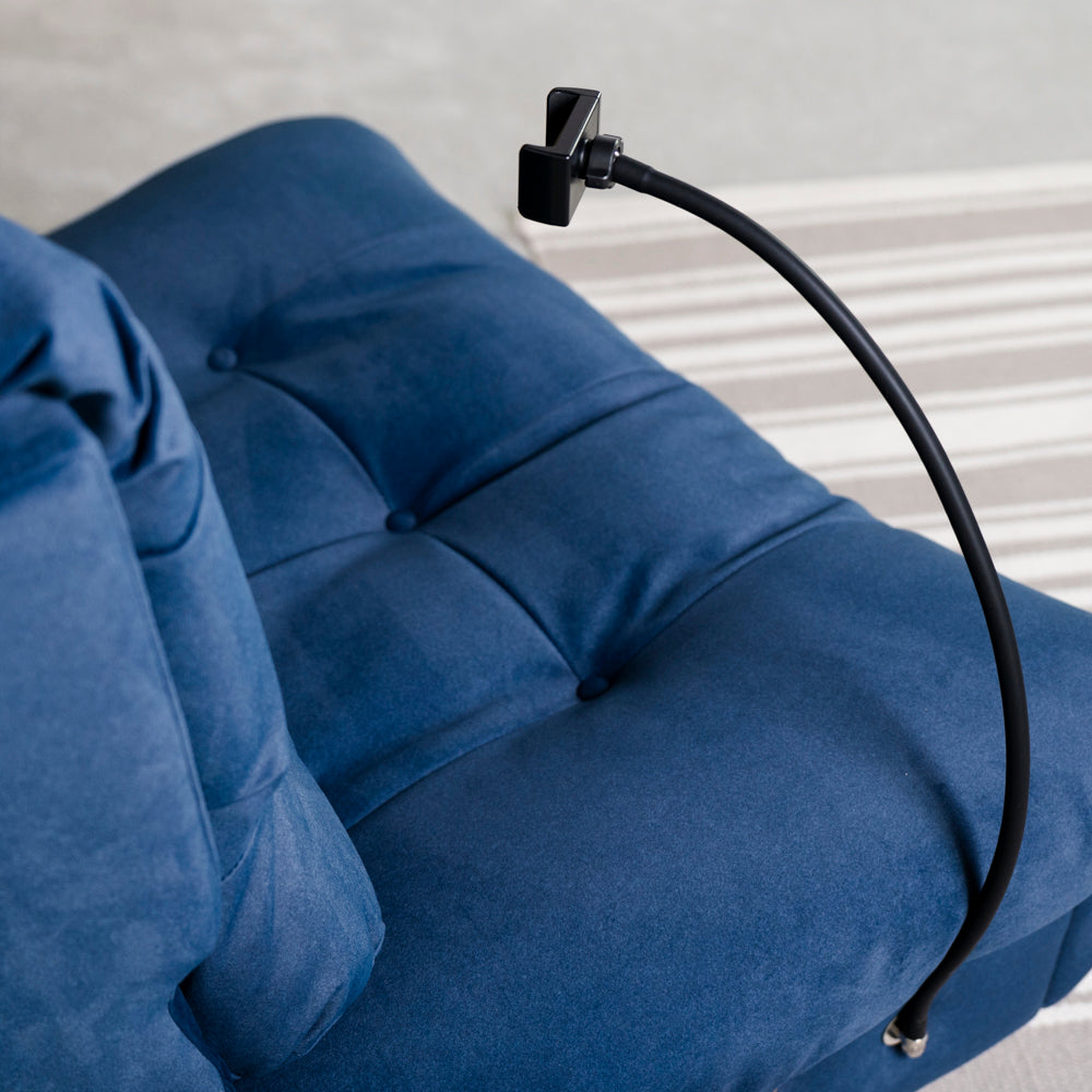 Chill Swivel Rocker Power Recliner Chair - Blue