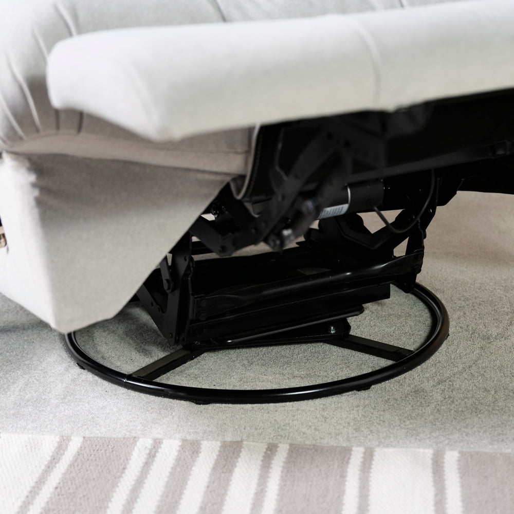 Chill Swivel Rocker Power Recliner Chair - Light Grey