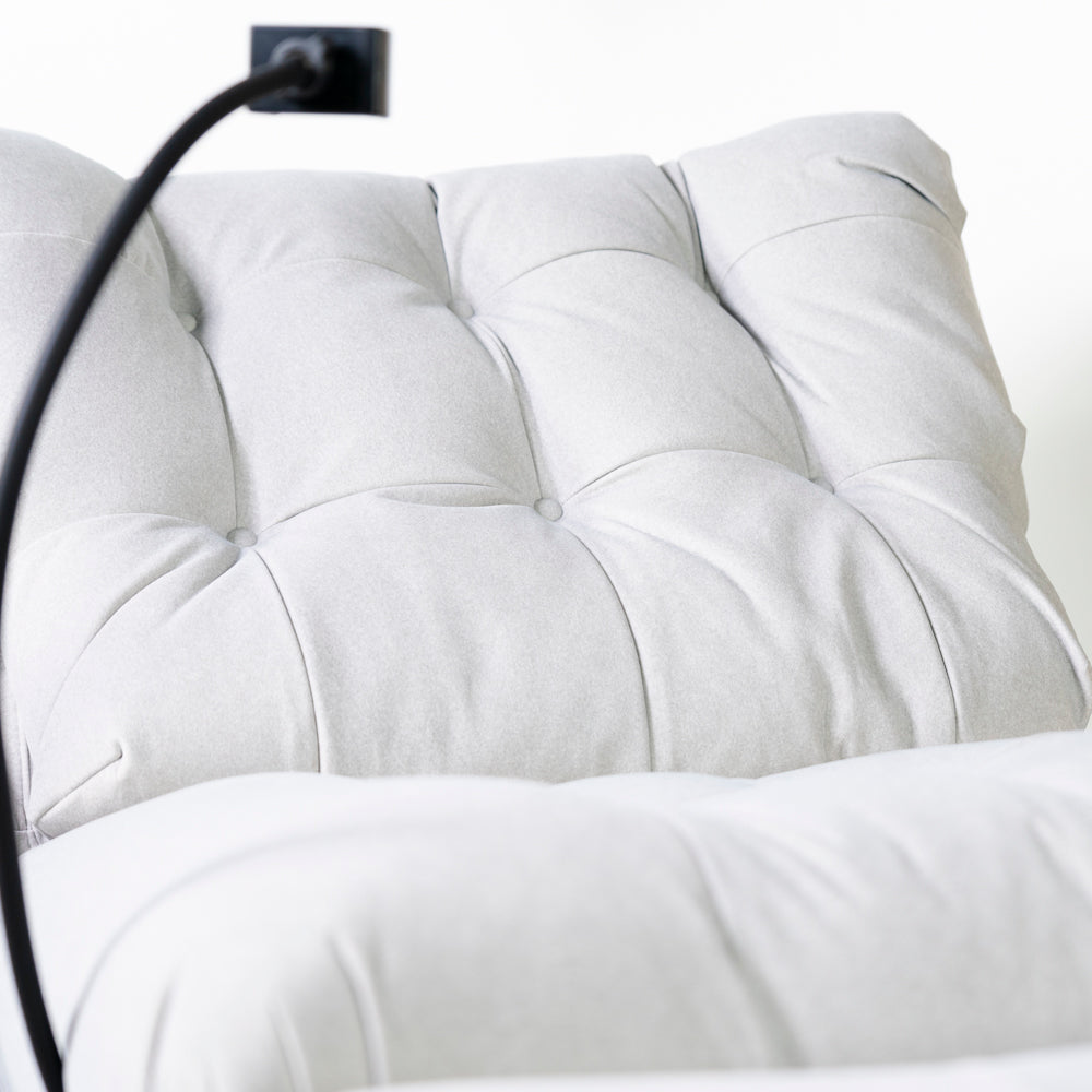 Chill Swivel Rocker Power Recliner Chair - Light Grey