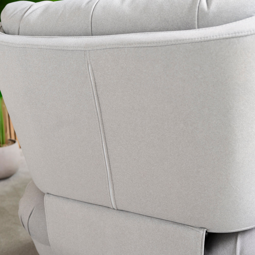 Chill Swivel Rocker Power Recliner Chair - Light Grey