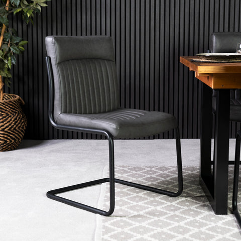 Auburn Grey Dining Chair Set Of 2