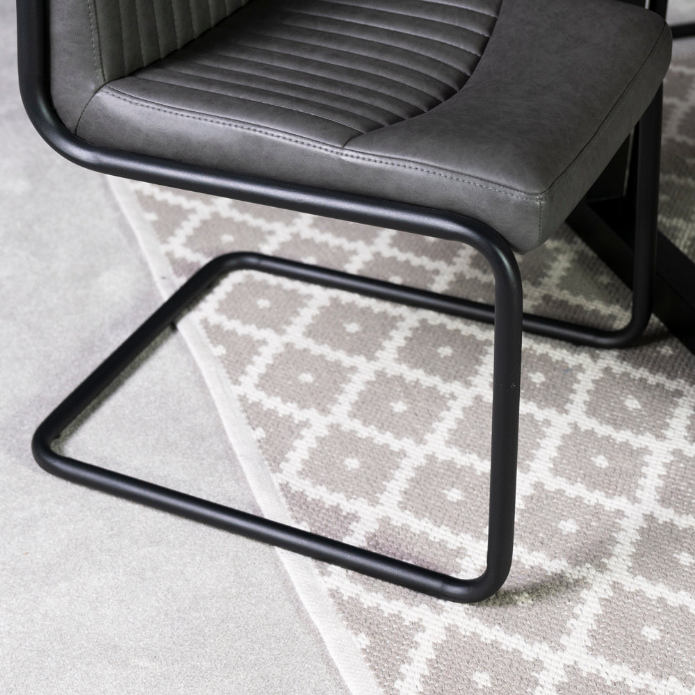 Auburn Grey Dining Chair Set Of 2
