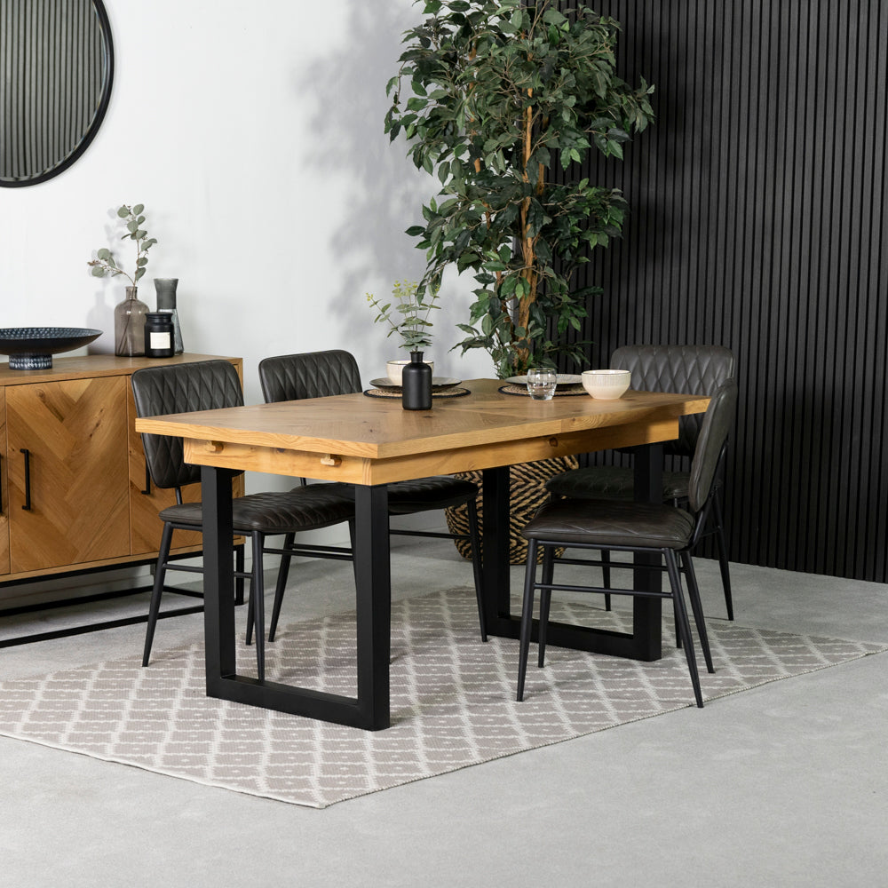 Vienna Oak Extending Dining Table (140cm-180cm)