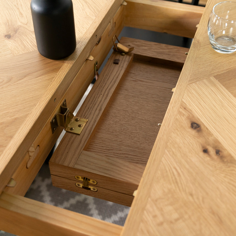 Vienna Oak Extending Dining Table (140cm-180cm)
