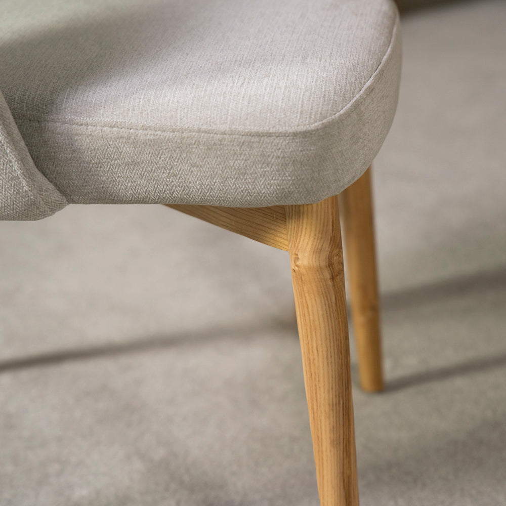 Morken Wooden Legs Dining Chair - Set Of 2