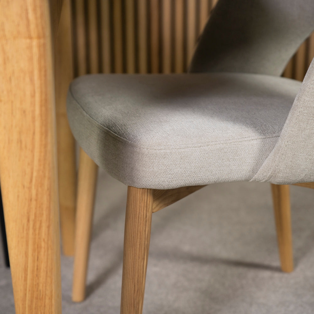 Morken Wooden Legs Dining Chair - Set Of 2