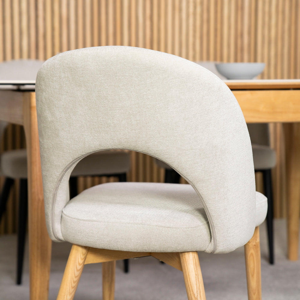 Morken Wooden Legs Dining Chair - Set Of 2