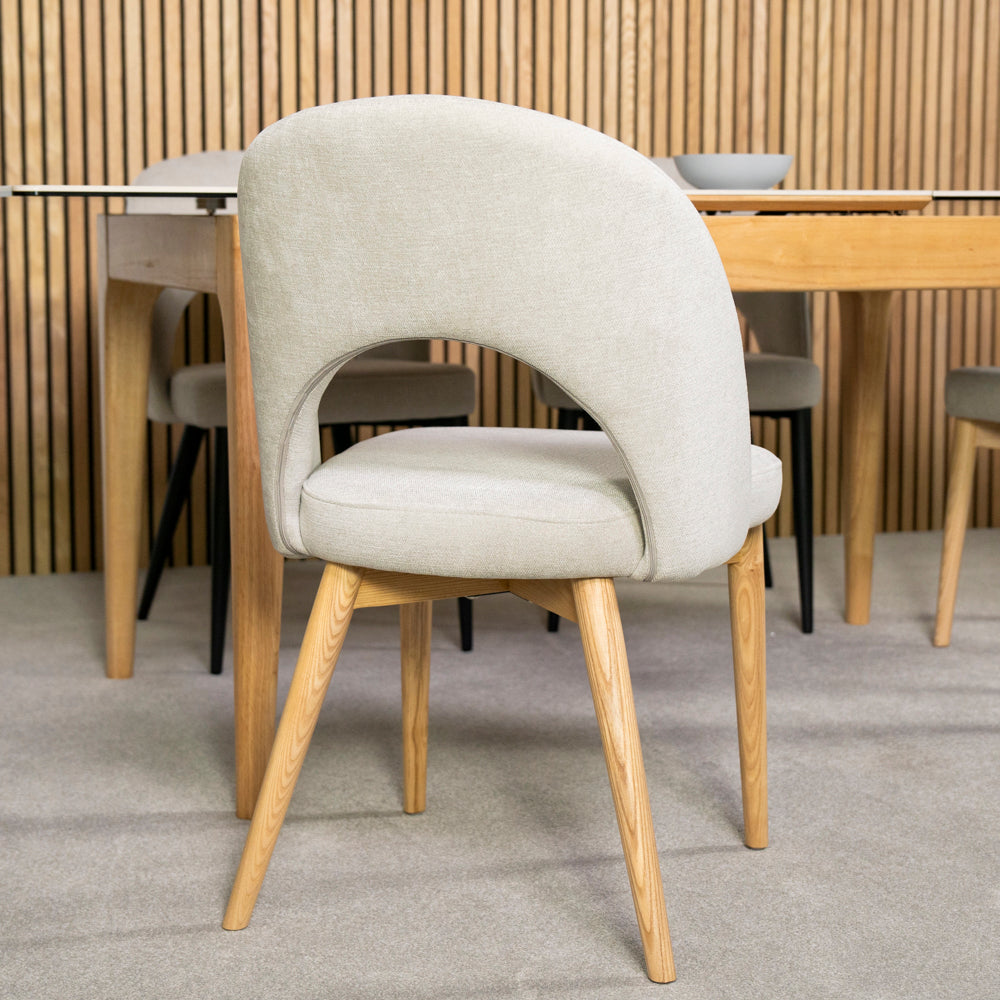 Morken Wooden Legs Dining Chair - Set Of 2
