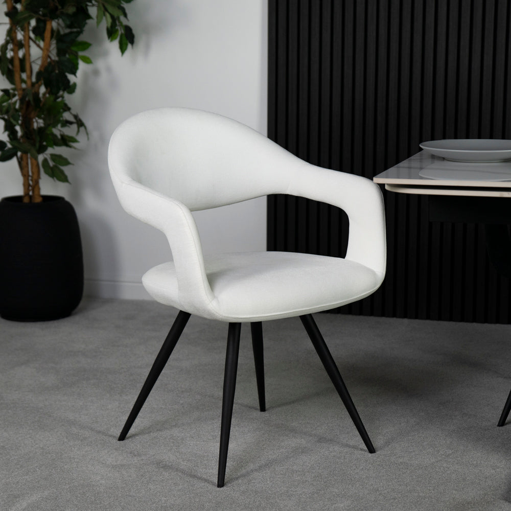 Emma White Dining Chair Set Of 2