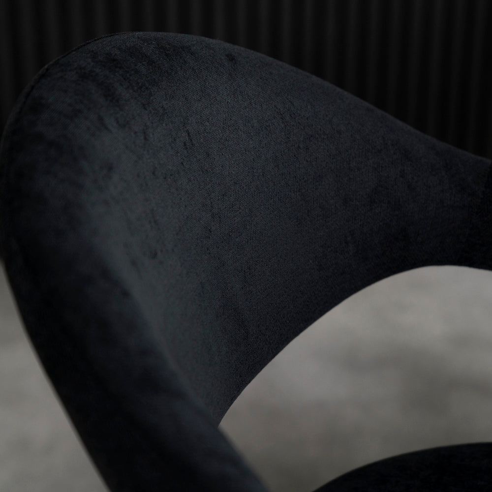 Emma Black Dining Chair Set Of 2