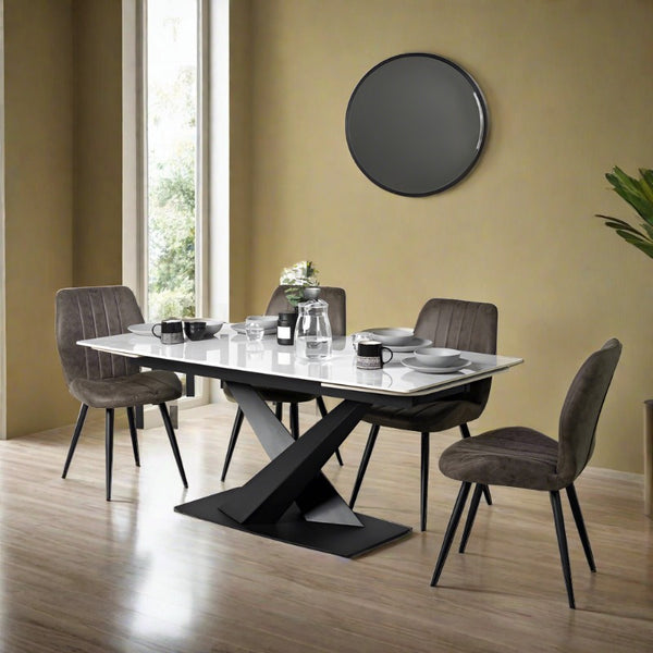Denver Ceramic Extendable Dining Table (180cm-260cm)