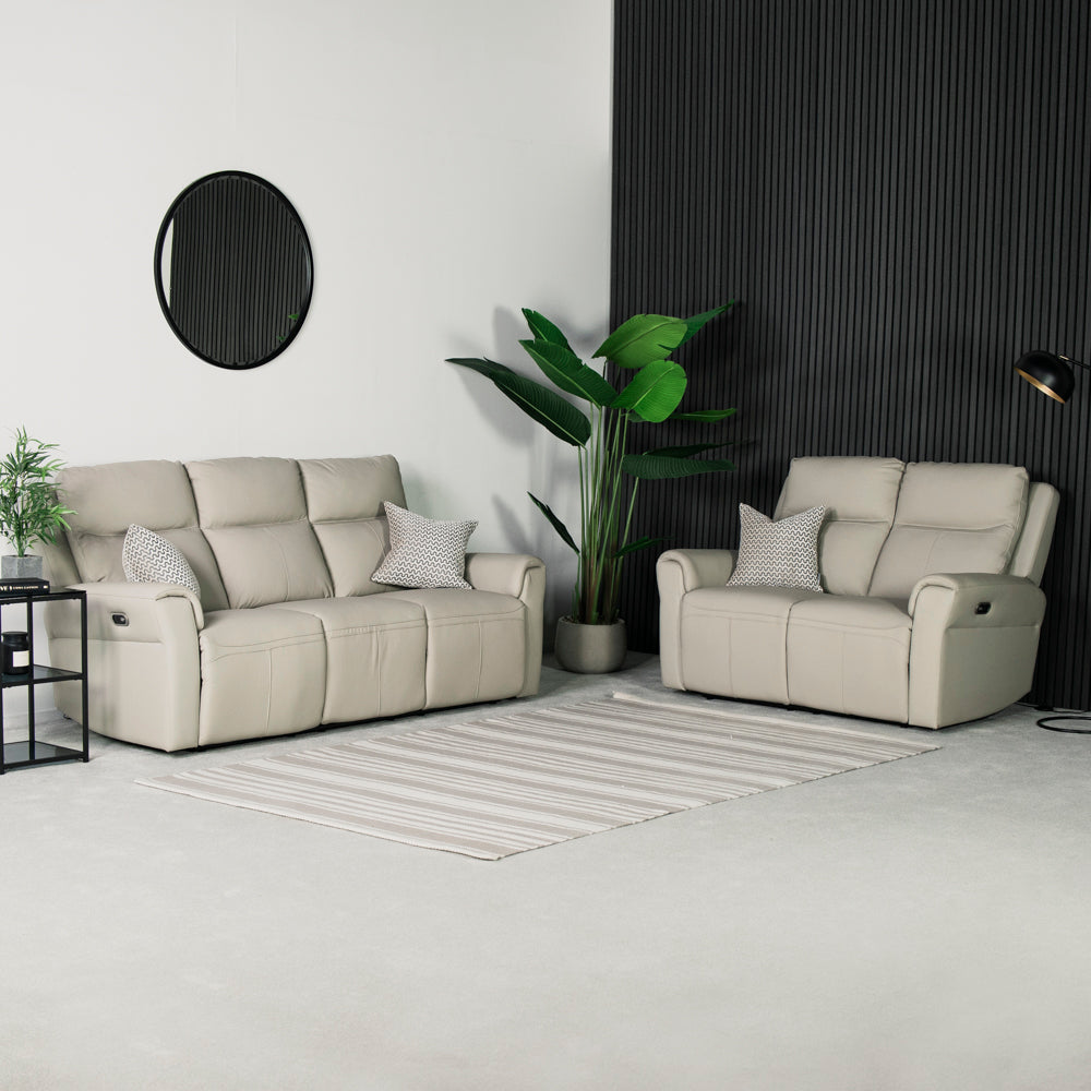 Chievo Leather 3 Seater Power Recliner Sofa