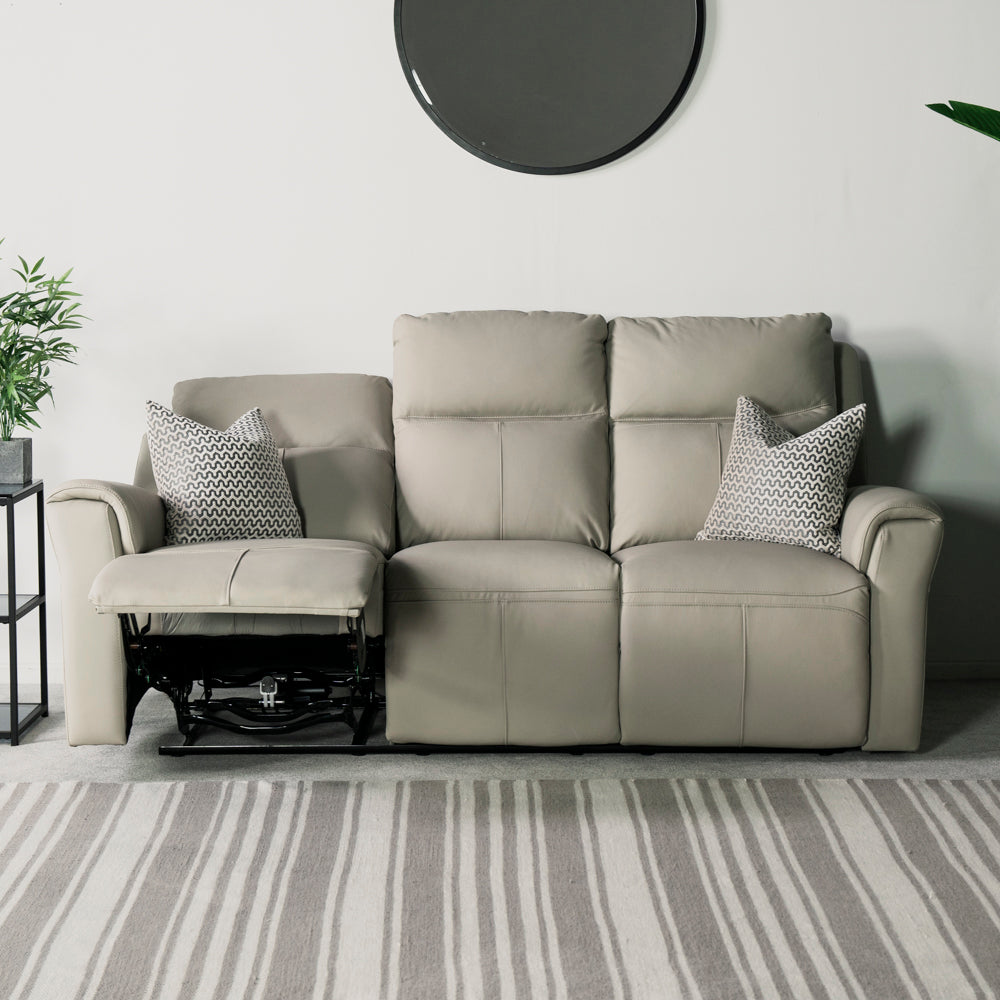 Chievo Leather 3 Seater Power Recliner Sofa
