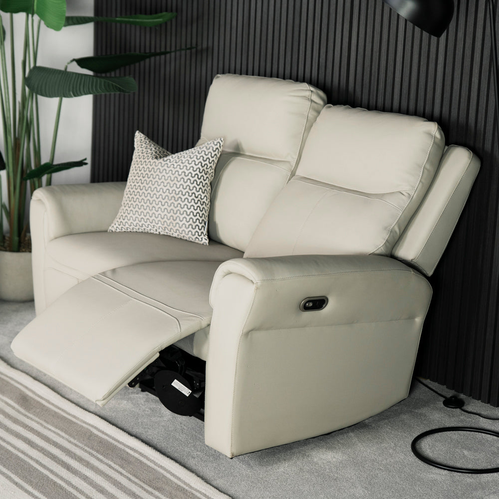 Chievo Leather 2 Seater Power Recliner Sofa