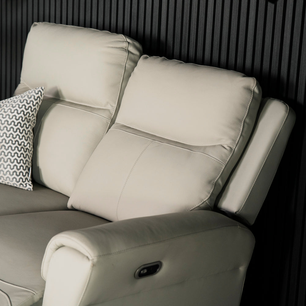 Chievo Leather 2 Seater Power Recliner Sofa