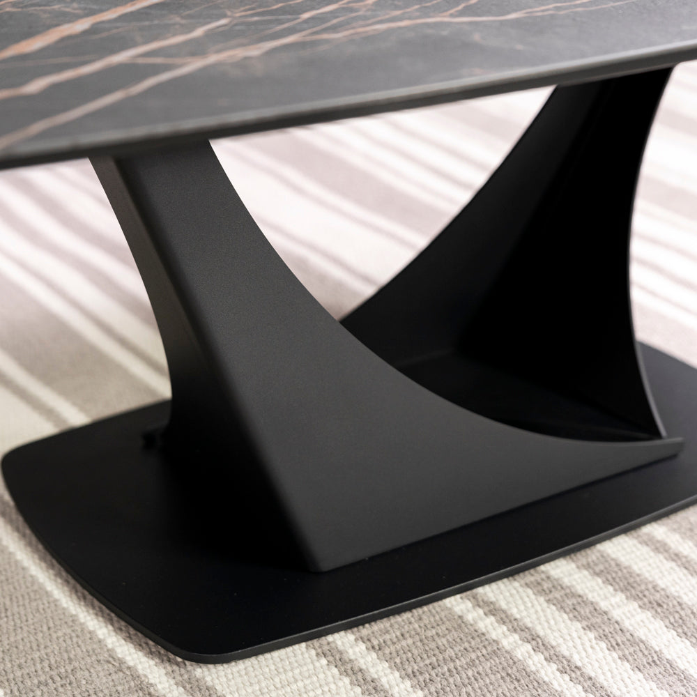 Cosmo Black Ceramic Coffee Table