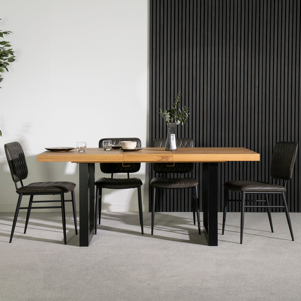 Montana Oak Extending Dining Table